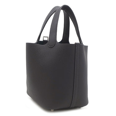 エルメス HERMES ピコタンロック 18 PM キャバン トリヨンクレマンス ハンドバッグ シルバー金具 新品 未使用 紺 2026年製