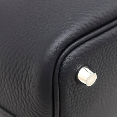 エルメス HERMES ピコタンロック 18 PM キャバン トリヨンクレマンス ハンドバッグ シルバー金具 新品 未使用 紺 2026年製