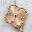 ヴァンクリーフアーペル Van Cleef & Arpels マジックアルハンブラ 2モチーフ VCARP7RQ00 レッド×ローズゴールド K18PG カーネリアン ピアス ピンクゴールド 18K 750 PG カーネリアン