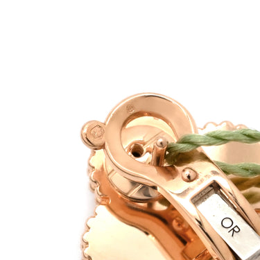 ヴァンクリーフアーペル Van Cleef & Arpels マジックアルハンブラ 2モチーフ VCARP7RQ00 レッド×ローズゴールド K18PG カーネリアン ピアス ピンクゴールド 18K 750 PG カーネリアン