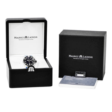 腕時計 モーリスラクロア Maurice Lacroix アイコン ベンチュラー AI6058-SS002-330-1 自動巻き メンズ 未使用 ブラック 逆回転防止ベゼル