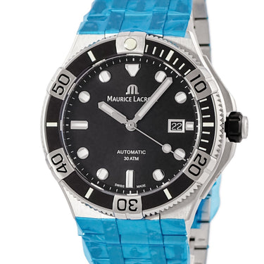腕時計 モーリスラクロア Maurice Lacroix アイコン ベンチュラー AI6058-SS002-330-1 自動巻き メンズ 未使用 ブラック 逆回転防止ベゼル