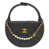 シャネル CHANEL ミニ ホーボーバッグ AP4584 ブラック キャビアスキン ハンドバッグ ゴールド金具 ココマーク ミニバッグ