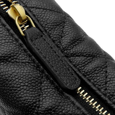 シャネル CHANEL ミニ ホーボーバッグ AP4584 ブラック キャビアスキン ハンドバッグ ゴールド金具 ココマーク ミニバッグ