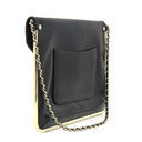 シャネル CHANEL マトラッセ チェーン クラッチ ブラック レザー クラッチバッグ ゴールド金具 ココマーク ショルダー