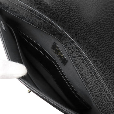 シャネル CHANEL マトラッセ チェーン クラッチ ブラック レザー クラッチバッグ ゴールド金具 ココマーク ショルダー