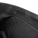 イヴ・サンローラン Yves Saint Laurent クラシック モノグラム ブラック レザー 2WAYバッグ シルバー金具 YSL カサンドラ Vステッチ ハンドバッグ リカラーあり
