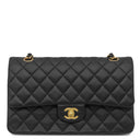 シャネル CHANEL マトラッセ25 ダブルフラップ A01112 ブラック ラムスキン ショルダーバッグ ゴールド金具 チェーンショルダー