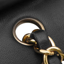 シャネル CHANEL マトラッセ25 ダブルフラップ A01112 ブラック ラムスキン ショルダーバッグ ゴールド金具 チェーンショルダー