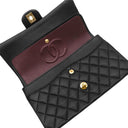 シャネル CHANEL マトラッセ25 ダブルフラップ A01112 ブラック ラムスキン ショルダーバッグ ゴールド金具 チェーンショルダー