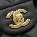シャネル CHANEL マトラッセ25 ダブルフラップ A01112 ブラック ラムスキン ショルダーバッグ ゴールド金具 チェーンショルダー