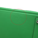エルメス HERMES バーキン30 ギリーズ バンブー ヴォースイフト トゴ ハンドバッグ シルバー金具 緑 フリンジ タッセル