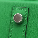 エルメス HERMES バーキン30 ギリーズ バンブー ヴォースイフト トゴ ハンドバッグ シルバー金具 緑 フリンジ タッセル