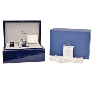腕時計 ブルガリ BVLGARI ジェラルドジェンタ オクト マセラティ スペシャルエディション BGO45SCHQR BGO45C3SLDCHQR/MAS 自動巻き メンズ 限定