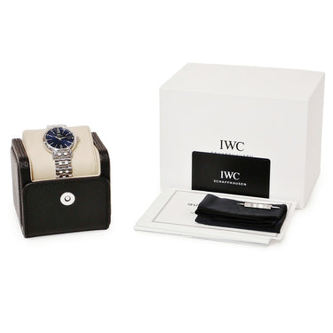腕時計 IWC IWC ポートフィノ オートマティック 34 IW357413 自動巻き レディース 未使用 純正ダイヤ ブルー バー ローマン