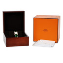 腕時計 エルメス HERMES Hウォッチ PM HH1.273c クオーツ レディース K18PG無垢 純正ダイヤ ホワイト スクエア H型 モザイク