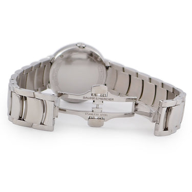腕時計 ボーム&メルシエ BAUME&MERCIER プロメス M0A10159 クオーツ レディース 新品同様 シルバー ローマン バー ギョーシェ