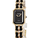 腕時計 シャネル CHANEL プルミエール オリジナル エディション H6951 クオーツ レディース 新品同様 ブラック Mサイズ
