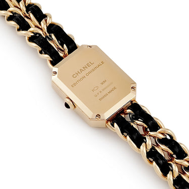腕時計 シャネル CHANEL プルミエール オリジナル エディション H6951 クオーツ レディース 新品同様 ブラック Mサイズ
