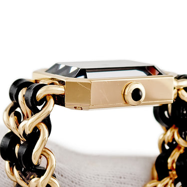 腕時計 シャネル CHANEL プルミエール オリジナル エディション H6951 クオーツ レディース 新品同様 ブラック Mサイズ