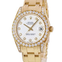 腕時計 ロレックス ROLEX デイトジャスト パールマスター 34 81158G Z番 自動巻き メンズ Z番 K18YG無垢 純正ダイヤ ホワイト 白