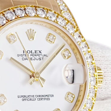 腕時計 ロレックス ROLEX デイトジャスト パールマスター 34 81158G Z番 自動巻き メンズ Z番 K18YG無垢 純正ダイヤ ホワイト 白