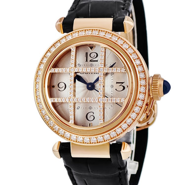 腕時計 カルティエ Cartier パシャ ドゥ カルティエ WJPA0020 自動巻き レディース K18RG無垢 純正ダイヤ グリッド ギョーシェ