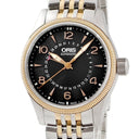 腕時計 オリス ORIS ビッグクラウン ポインターデイト 01 754 7679 4364-07 8 20 32 自動巻き メンズ OH済 黒 ローズゴールドPVD