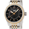 腕時計 オリス ORIS ビッグクラウン ポインターデイト 01 754 7679 4364-07 8 20 32 自動巻き メンズ OH済 黒 ローズゴールドPVD