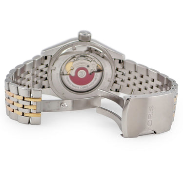 腕時計 オリス ORIS ビッグクラウン ポインターデイト 01 754 7679 4364-07 8 20 32 自動巻き メンズ OH済 黒 ローズゴールドPVD