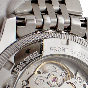 腕時計 オリス ORIS ビッグクラウン ポインターデイト 01 754 7679 4364-07 8 20 32 自動巻き メンズ OH済 黒 ローズゴールドPVD
