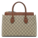 グッチ GUCCI GGスプリーム スモール 409534 ベージュ×ブラウン GGスプリームキャンバス レザー 2WAYバッグ ゴールド金具 ハンドバッグ ショルダー