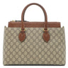 グッチ GUCCI GGスプリーム スモール 409534 ベージュ×ブラウン GGスプリームキャンバス レザー 2WAYバッグ ゴールド金具 ハンドバッグ ショルダー