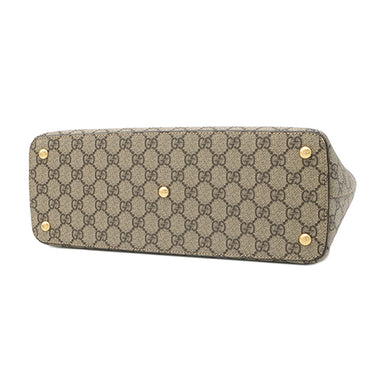 グッチ GUCCI GGスプリーム スモール 409534 ベージュ×ブラウン GGスプリームキャンバス レザー 2WAYバッグ ゴールド金具 ハンドバッグ ショルダー
