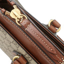 グッチ GUCCI GGスプリーム スモール 409534 ベージュ×ブラウン GGスプリームキャンバス レザー 2WAYバッグ ゴールド金具 ハンドバッグ ショルダー