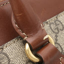 グッチ GUCCI GGスプリーム スモール 409534 ベージュ×ブラウン GGスプリームキャンバス レザー 2WAYバッグ ゴールド金具 ハンドバッグ ショルダー