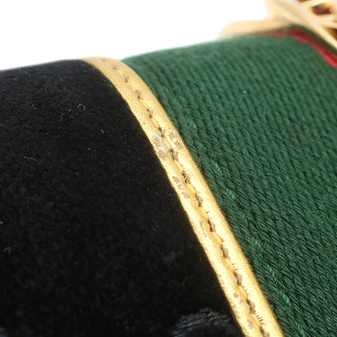 グッチ GUCCI シルヴィ スモール 524405 ブラック ベルベット パテントレザー ショルダーバッグ ゴールド金具 シェリーライン