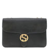 グッチ GUCCI インターロッキングG 510303 ブラック レザー ショルダーバッグ ゴールド金具 ダブルG チェーンバッグ