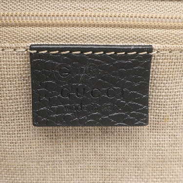 グッチ GUCCI インターロッキングG 510303 ブラック レザー ショルダーバッグ ゴールド金具 ダブルG チェーンバッグ