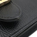 グッチ GUCCI インターロッキングG 510303 ブラック レザー ショルダーバッグ ゴールド金具 ダブルG チェーンバッグ