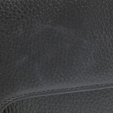 グッチ GUCCI インターロッキングG 510303 ブラック レザー ショルダーバッグ ゴールド金具 ダブルG チェーンバッグ