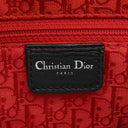 クリスチャン・ディオール Christian Dior レディディオール クラシック CAL44561 ブラック×レッド レザー ハンドバッグ シルバー金具 カナ―ジュ 付属品欠品 リカラー有