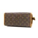 ルイヴィトン LOUIS VUITTON ポパンクール オ M40007 モノグラム モノグラムキャンバス トートバッグ ゴールド金具 茶 肩掛け ショルダー