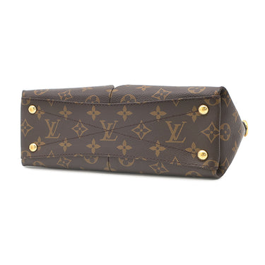 ルイヴィトン LOUIS VUITTON Vトート BB M44520 クレーム モノグラムキャンバス レザー 2WAYバッグ ゴールド金具 茶 白 ハンドバッグ ショルダーバッグ