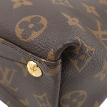 ルイヴィトン LOUIS VUITTON Vトート BB M44520 クレーム モノグラムキャンバス レザー 2WAYバッグ ゴールド金具 茶 白 ハンドバッグ ショルダーバッグ