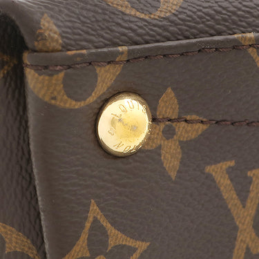 ルイヴィトン LOUIS VUITTON Vトート BB M44520 クレーム モノグラムキャンバス レザー 2WAYバッグ ゴールド金具 茶 白 ハンドバッグ ショルダーバッグ