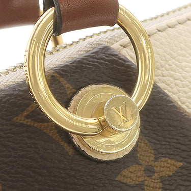 ルイヴィトン LOUIS VUITTON Vトート BB M44520 クレーム モノグラムキャンバス レザー 2WAYバッグ ゴールド金具 茶 白 ハンドバッグ ショルダーバッグ