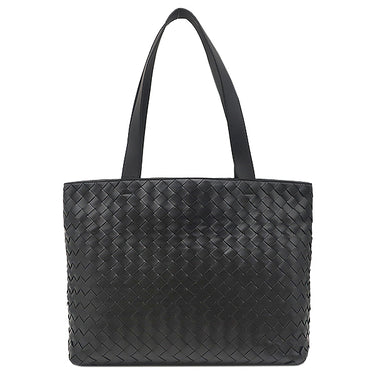 ボッテガヴェネタ BOTTEGA VENETA イントレチャート トート ブラック レザー トートバッグ 黒 A4 大容量 メタルフック付き