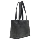 ボッテガヴェネタ BOTTEGA VENETA イントレチャート トート ブラック レザー トートバッグ 黒 A4 大容量 メタルフック付き