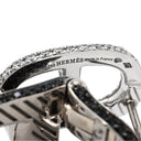 エルメス HERMES シェーヌ ドゥ オンブル ブルー×ブラック×ホワイトゴールド K18WG ダイヤモンド ブラックスピネル サファイア ピアス 750 18K 18金 WG ダイヤ サファイア スピネル グラデーション
